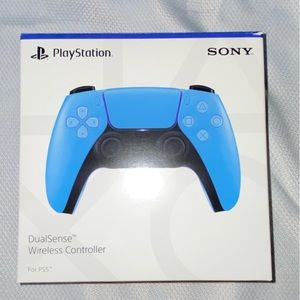 PlayStation 5 Dual-sense wireless controller.  BLUE. SEE DESCRIPTION.